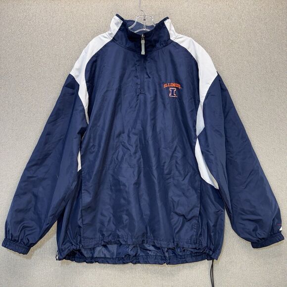 Illinois Fighting Illini Pro Player Windbreaker Jacket Men's XL UIUC - Picture 1 of 10